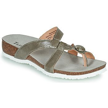 JULIA  women's Flip flops / Sandals (Shoes) in Silver