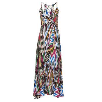 LA70DAE  women's Long Dress in Multicolour