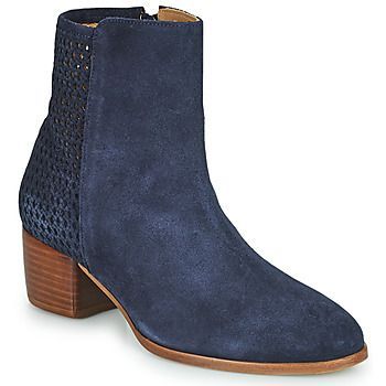 LOCA  women's Low Ankle Boots in Blue