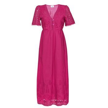 MARTI  women's Long Dress in Pink