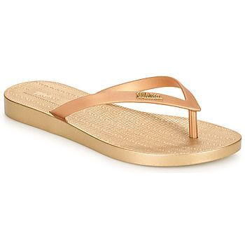 Melissa Sun Venice Meltallic Ad  women's Flip flops / Sandals (Shoes) in Gold