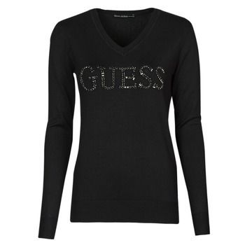 ODETTE VN LS SWEATER  women's Sweater in Black