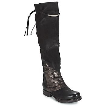 SAINT EC PATCH  women's High Boots in Black
