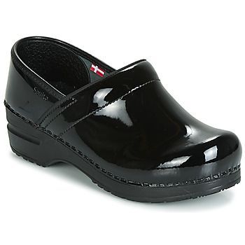 PROF  women's Clogs (Shoes) in Black