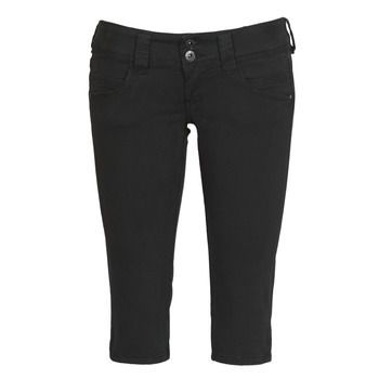 VENUS CROP  women's Cropped trousers in Black