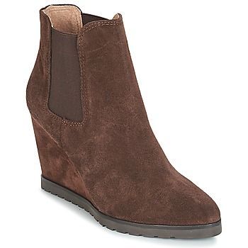 TONKA  women's Low Ankle Boots in Brown