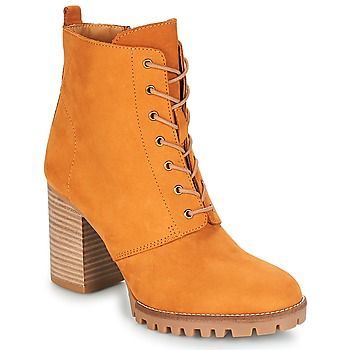 ROVER  women's Low Ankle Boots in Yellow