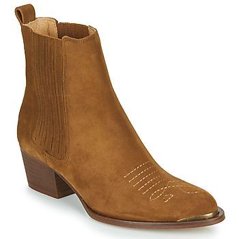 TIAG SUEDE  women's Low Ankle Boots in Brown