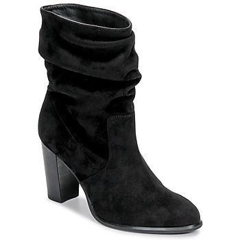 ULANO  women's Low Ankle Boots in Black