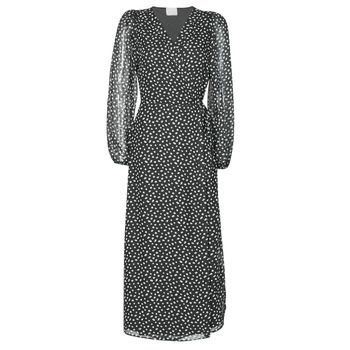 VICELIMA  women's Long Dress in Black