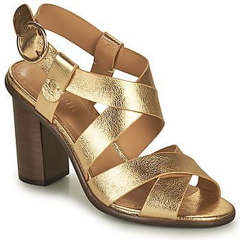 THIYA  women's Sandals in Gold