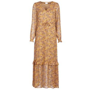 VIFALIA  women's Long Dress in Brown