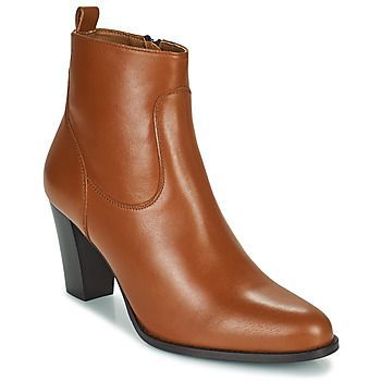 PETRA  women's Low Ankle Boots in Brown