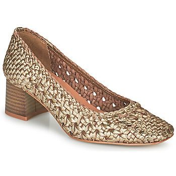 SAUVAGE  women's Court Shoes in Gold