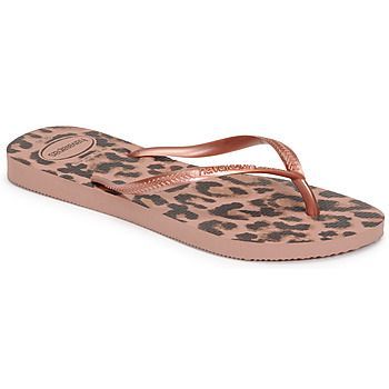 SLIM ANIMALS  women's Flip flops / Sandals (Shoes) in Pink
