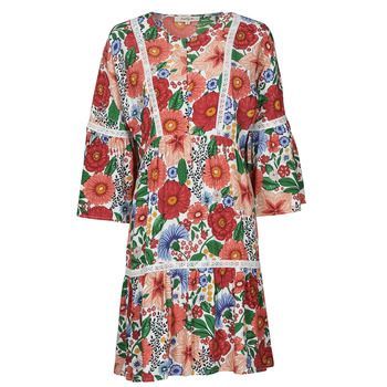 TREILLIS FLOWER  women's Dress in Multicolour