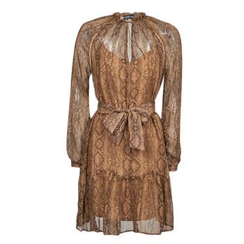 VERONICA DRESS  women's Dress in Brown