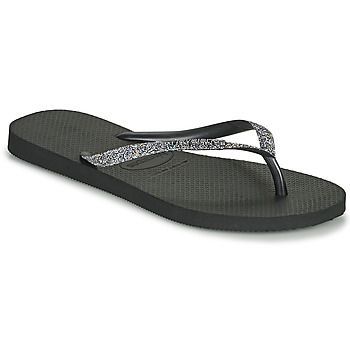 SLIM GLITTER II  women's Flip flops / Sandals (Shoes) in Black. Sizes available:2.5 / 3,7.5,1 / 2 kid