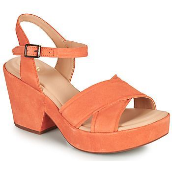 MARITSA70STRAP  women's Sandals in Orange. Sizes available:3.5,4,5.5,6.5,7,4.5