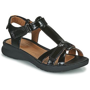 UN ADORN VIBE  women's Sandals in Black. Sizes available:3.5