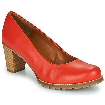 HARCHE  women's Court Shoes in Red. Sizes available:3,4,5,6,7,8,8,2.5
