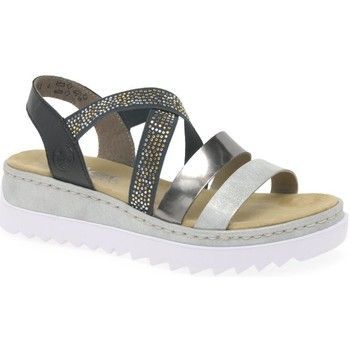 Strive Womens Wedge Heel Sandals  women's Sandals in Black. Sizes available:4,5,6,6.5,7.5