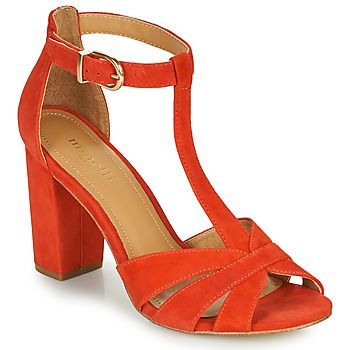 THOMACINE  women's Sandals in Red. Sizes available:5,5.5,7