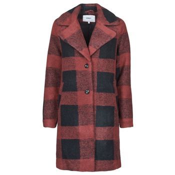 ONLVICKI  women's Coat in Red. Sizes available:L,XL