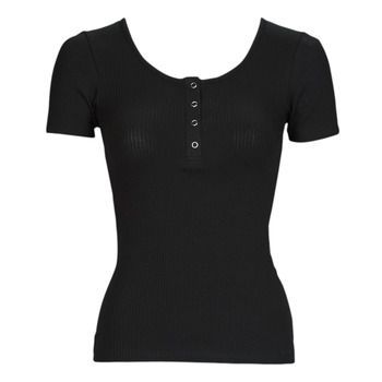 PCKITTE SS TOP  women's T shirt in Black