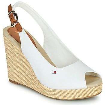 ICONIC ELENA SLING BACK WEDGE  women's Sandals in White. Sizes available:6.5,7