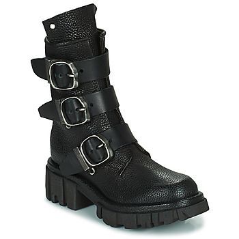 HELL BUCKLE  women's Mid Boots in Black