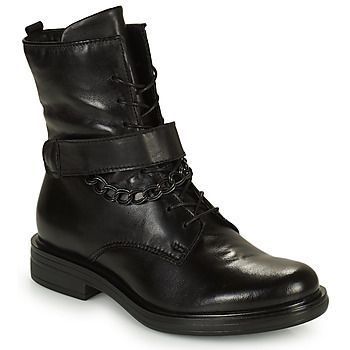 Makepi  women's Mid Boots in Black
