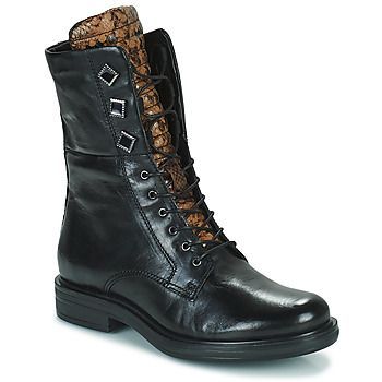 CAFE METAL  women's Mid Boots in Black