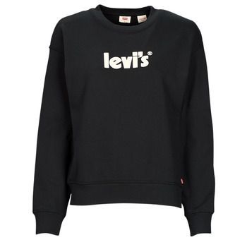 Levis  GRAPHIC STANDARD CREW  women's Sweatshirt in Black