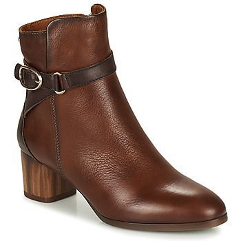 CALAFAT  women's Low Ankle Boots in Brown