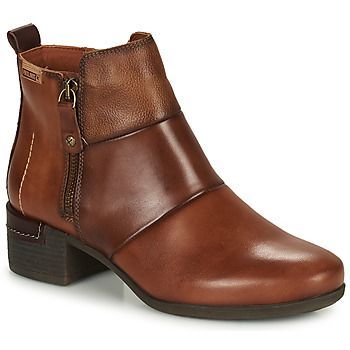 MALAGA  women's Low Ankle Boots in Brown
