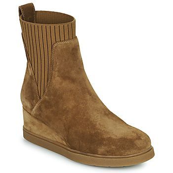 JUALO  women's Low Ankle Boots in Brown