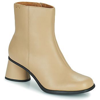 KIARA  women's Low Ankle Boots in Beige