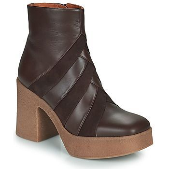 LAGALET  women's Low Ankle Boots in Brown