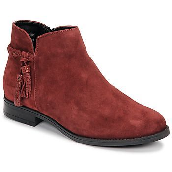 MILOU  women's Mid Boots in Red