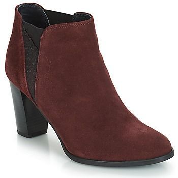 ROSACE  women's Low Ankle Boots in Red