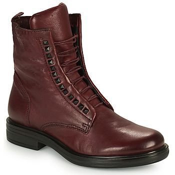 CAFE TRI  women's Mid Boots in Bordeaux