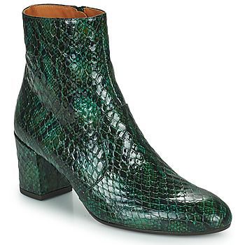NURINA  women's Low Ankle Boots in Green