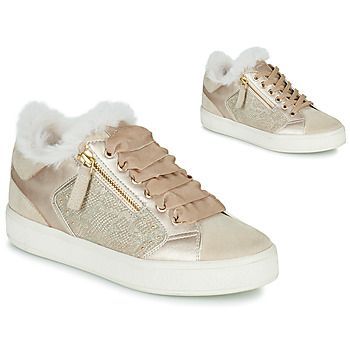 D LEELU' A  women's Shoes (Trainers) in Gold