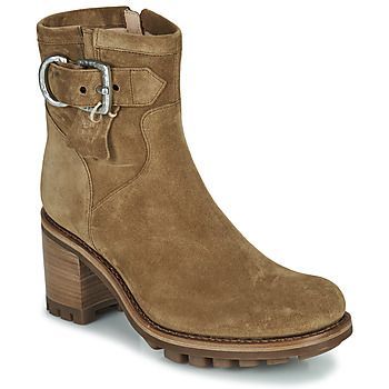 JUSTY 7 SMALL GERO BUCKLE  women's Low Ankle Boots in Brown