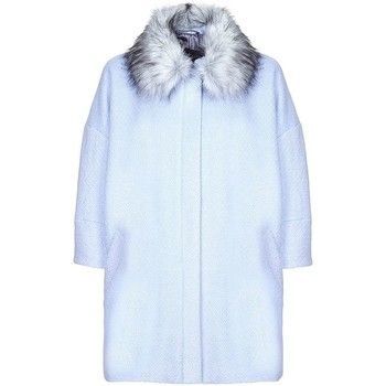 Womens Blue Snow Queen Wool Winter Coat  women's Jacket in Blue. Sizes available:UK 8