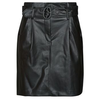 VICHOOSY HW COATED SKIRT  women's Skirt in Black
