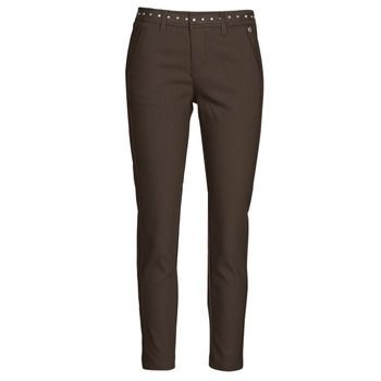 CLAUDIA POLYNEO  women's Trousers in Brown