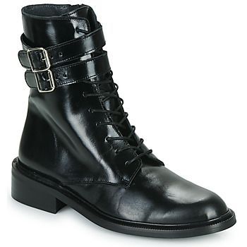 DEZIBRE  women's Low Ankle Boots in Black