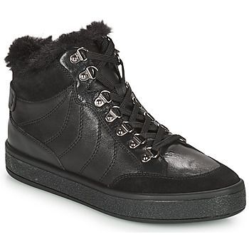 LEELU  women's Mid Boots in Black. Sizes available:3,4,5,6,7,7.5